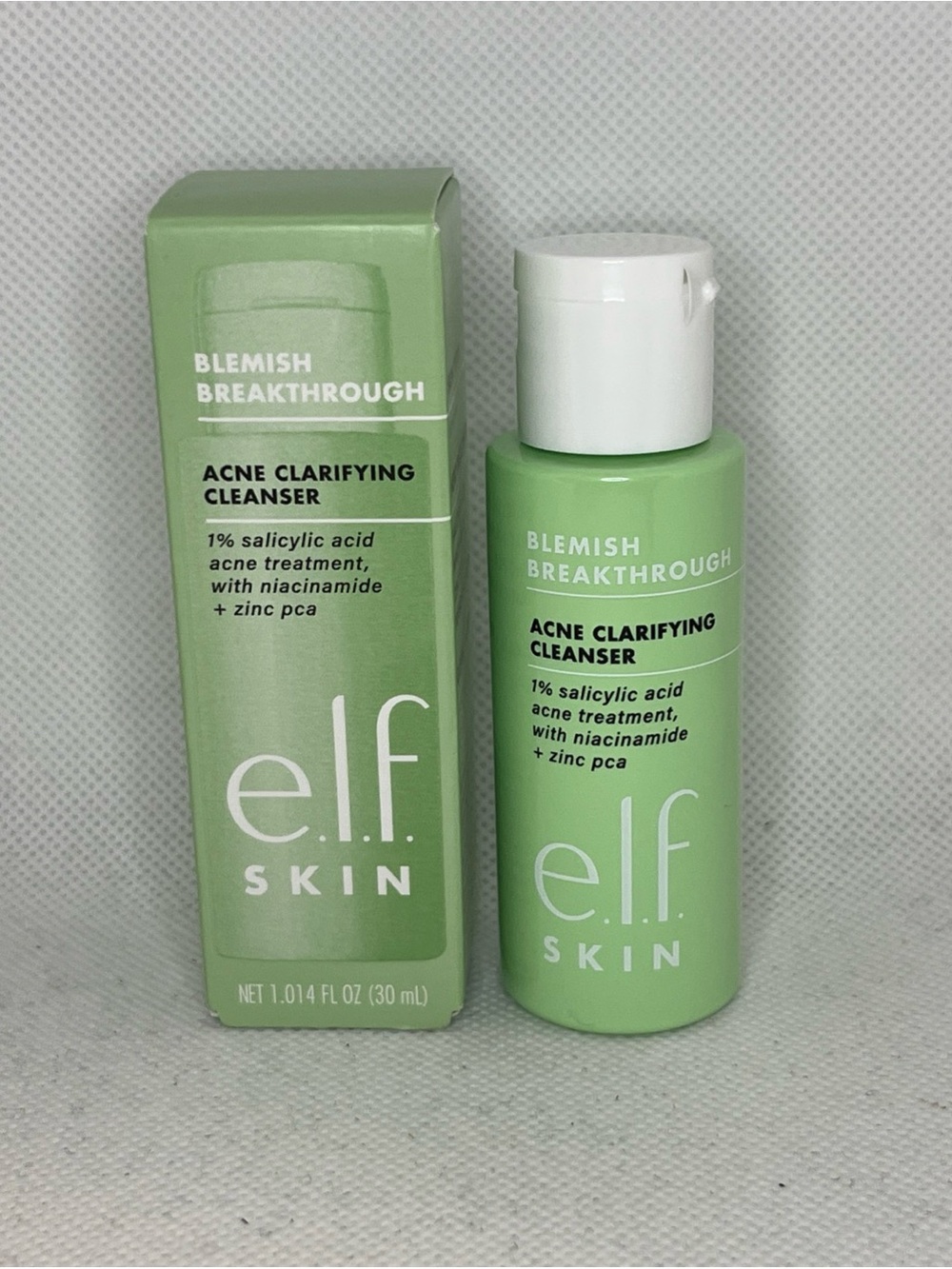 ELF Skin Blemish Breakthrough Acne Clarifying Cleanser 1.014floz/30ml Travel Sz